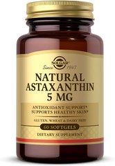 Астаксантин, Solgar, 5 мг, 60 гелевых капсул