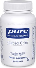 Кортизол, Cortisol Calm, Pure Encapsulations, для поддержания здорового уровня, 120 капсул